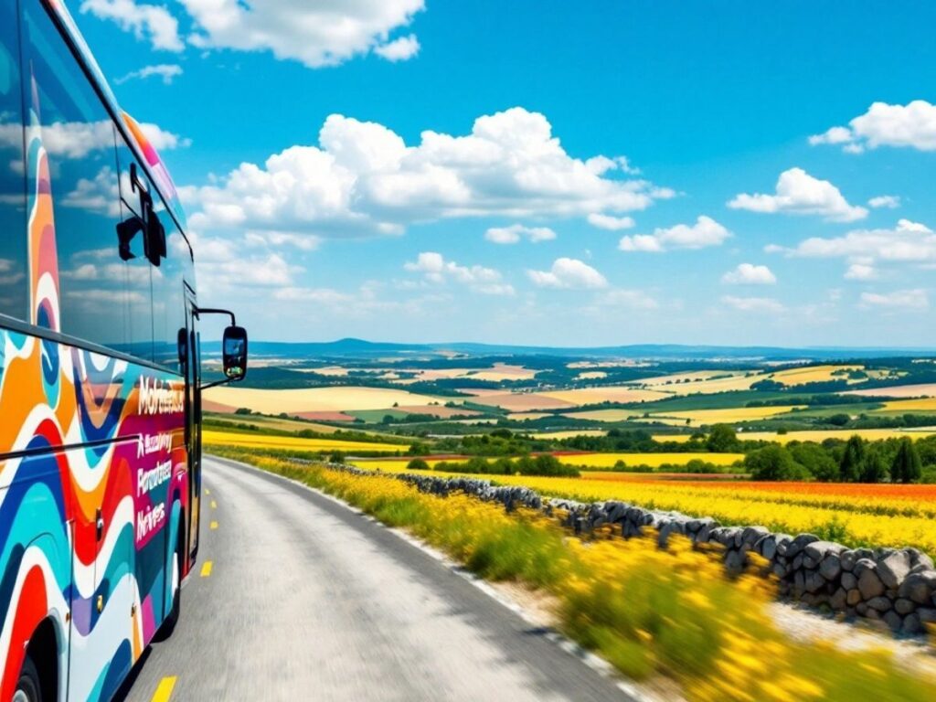 Bus de Montpellier en voyage à Nevers